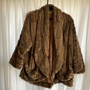 Faux fur shrug. Perfect for #fancyfall